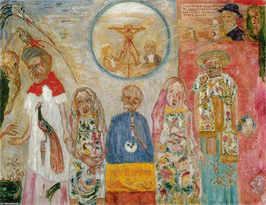 James Ensor The Vile Vivisectors - Canvas Print