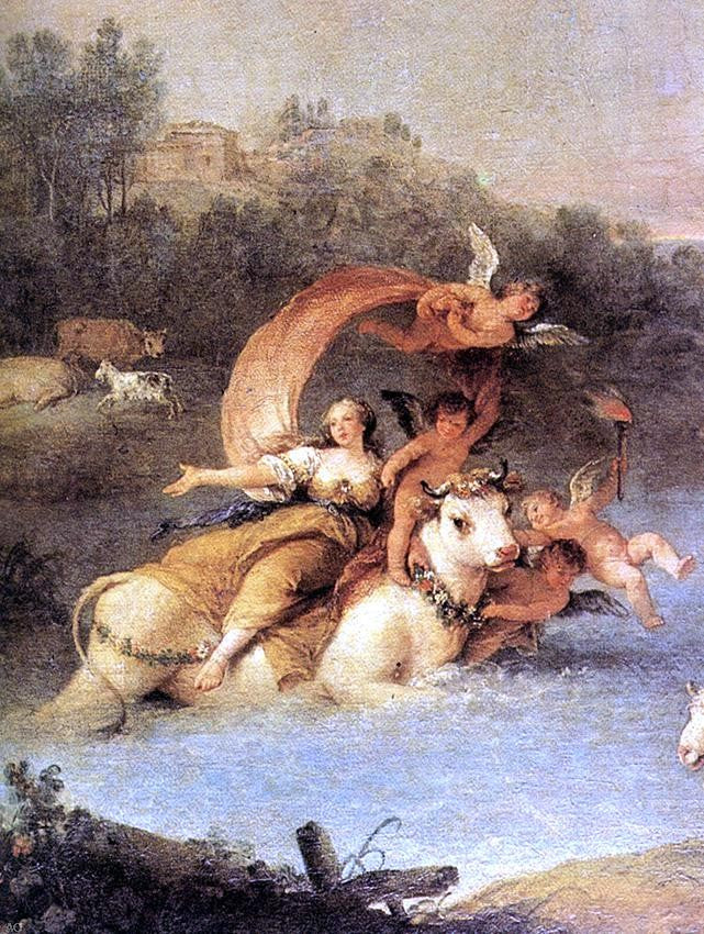  Francesco Zuccarelli The Rape of Europa (detail) - Canvas Print