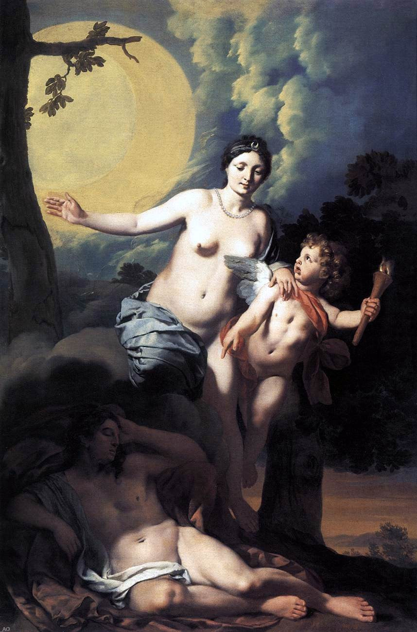  Gerard De Lairesse Diana and Endymion - Canvas Print