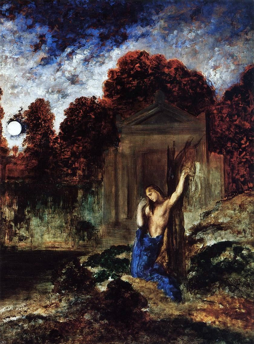  Gustave Moreau Orpheus at the Tomb of Eurydice - Canvas Print