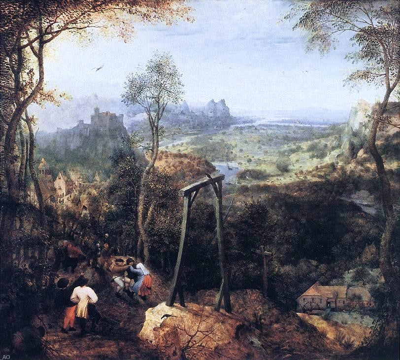  The Elder Pieter Bruegel Magpie on the Gallow - Canvas Print