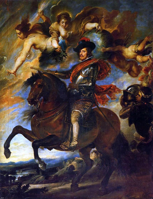  Diego Velazquez Allegorical Portrait of Philip IV - Canvas Print