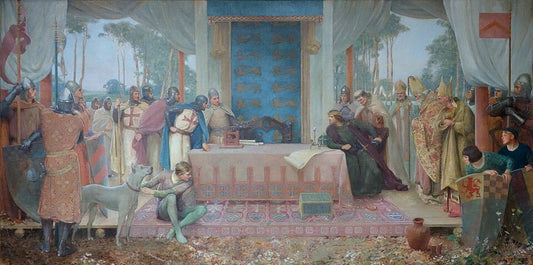 Albert Herter The Signing of the Magna Carta - Canvas Print