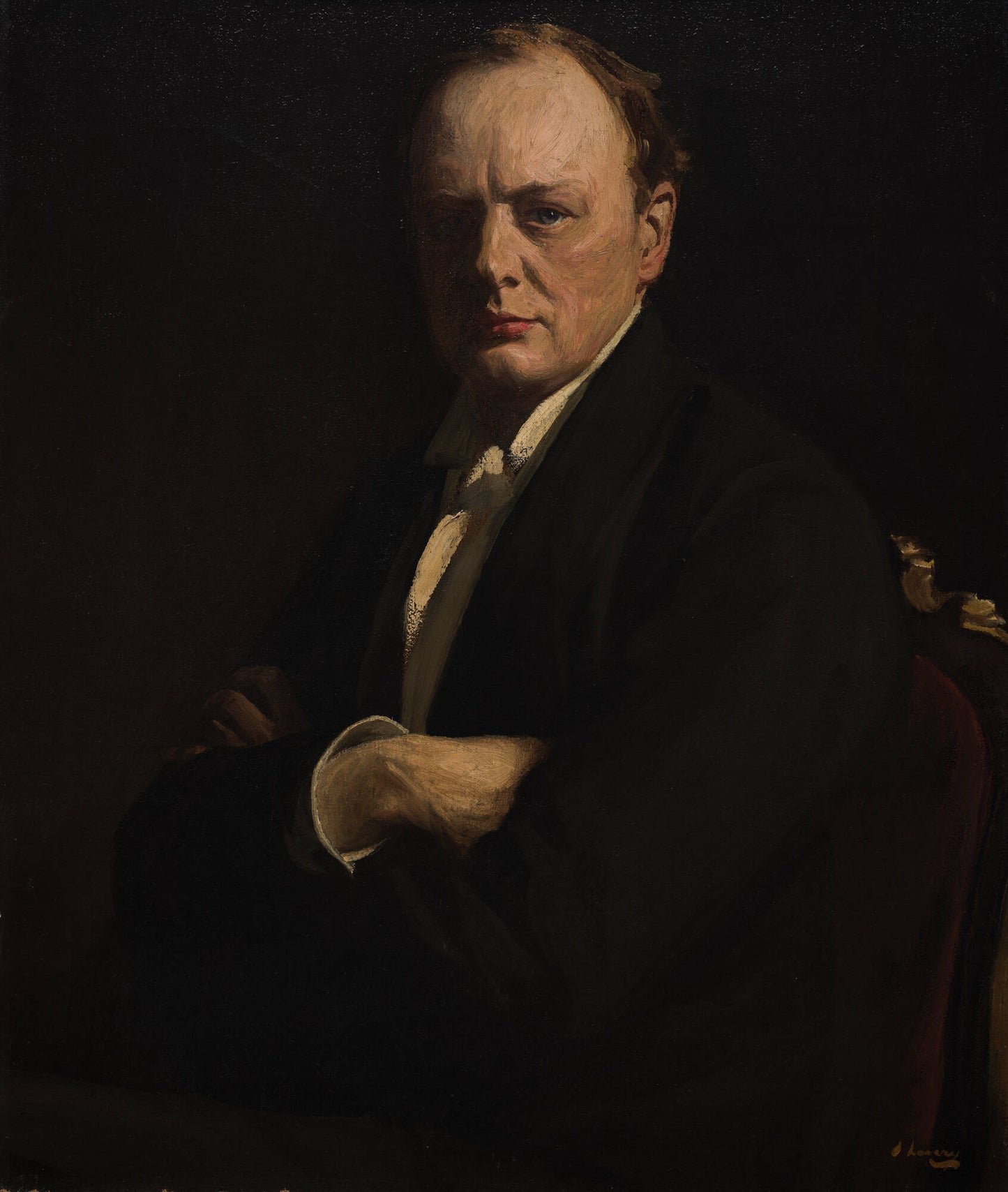 John Lavery Winston Churchill - Canvas Print
