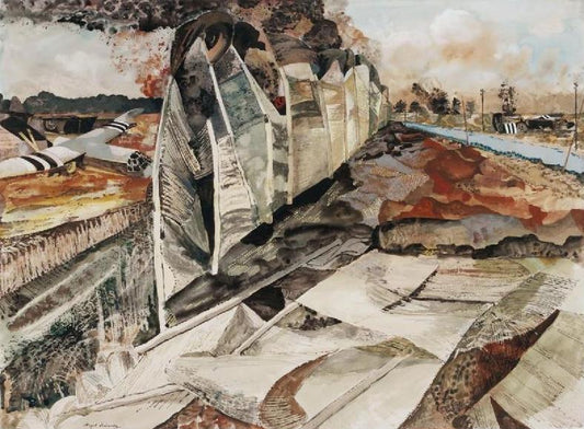 Albert Richards France- the Beach Head, 1944 - Canvas Print