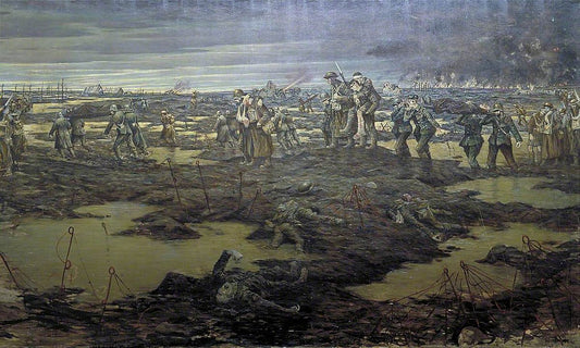 C. R. W. Nevinson The Harvest of Battle - Canvas Print