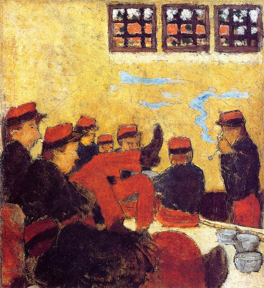 Pierre Bonnard A Barracks Scene - Canvas Print