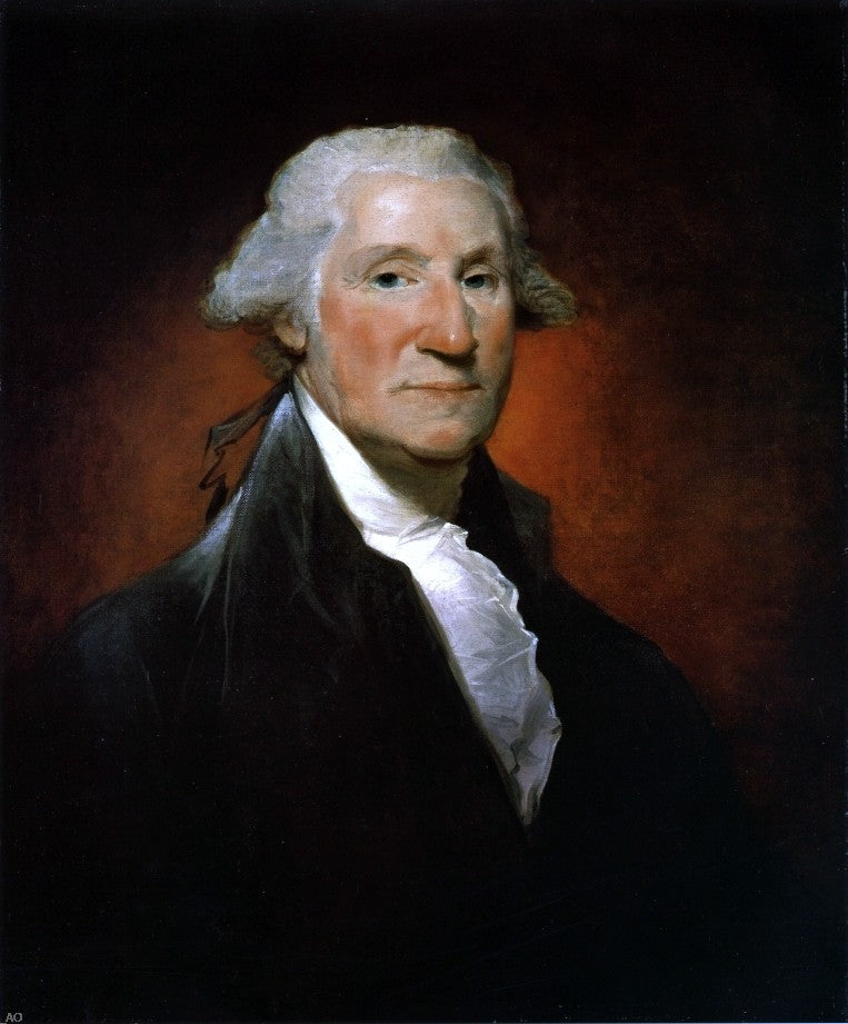  Gilbert Stuart George Washington (The Vaughan Portrait) - Canvas Print