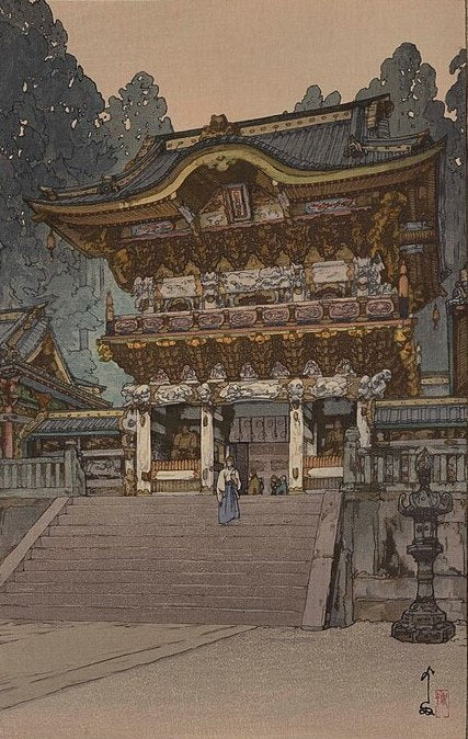 Hiroshi Yoshida Yomeimon - Canvas Print