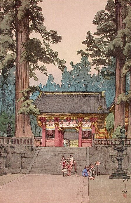 Hiroshi Yoshida Toshogu Shrine - Canvas Print