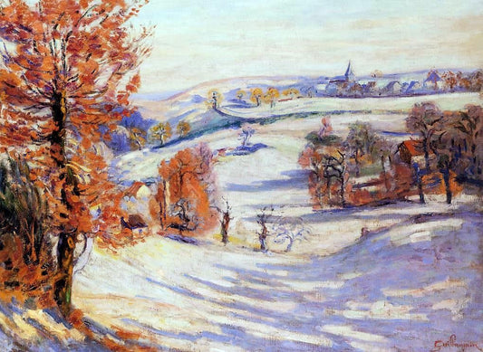  Armand Guillaumin Snow at Crozant - Canvas Print