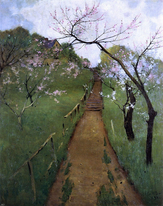  Arthur Wesley Dow Sun Dappled Path - Canvas Print