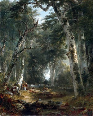  Asher Brown Durand Landscape--Scene from "Thanatopsis" - Canvas Print