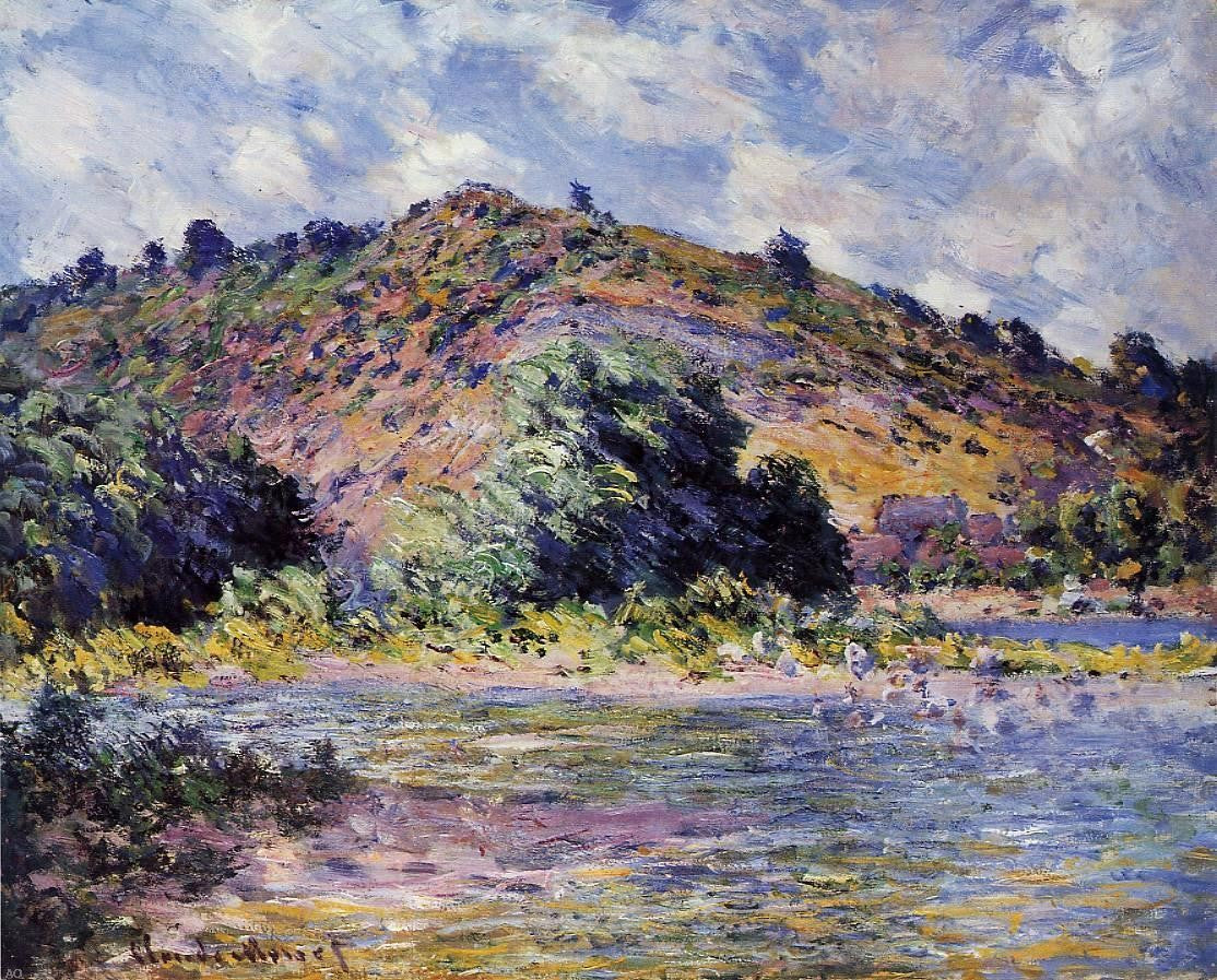  Claude Oscar Monet The Banks of the Seine at Port-Villez - Canvas Print