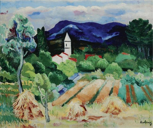 Moise Kisling Paysage de Provence - Canvas Print