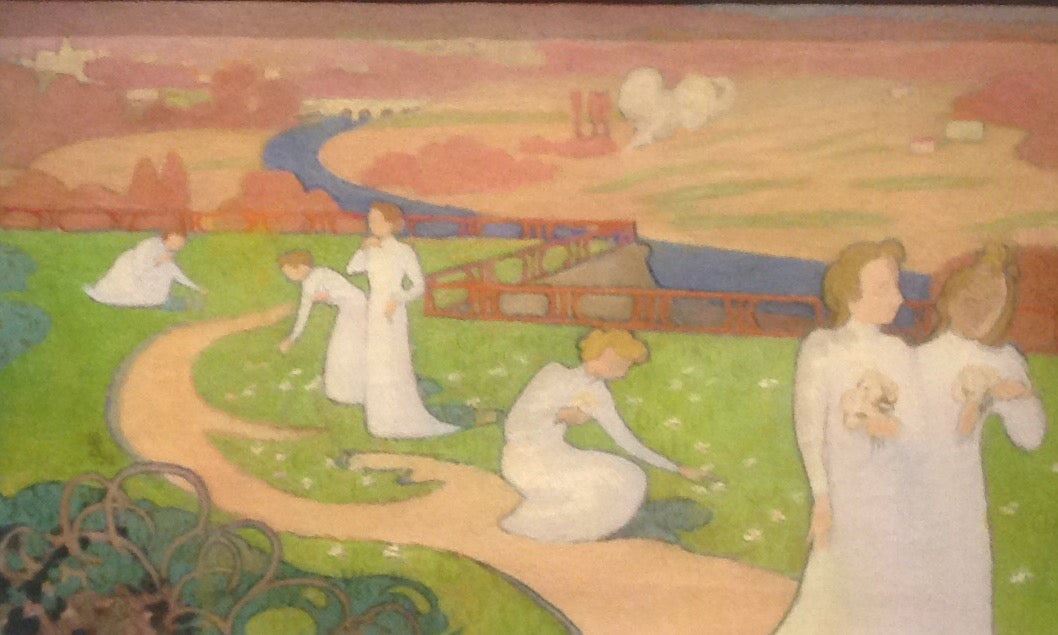 Maurice Denis April or The Road of Life - Canvas Print