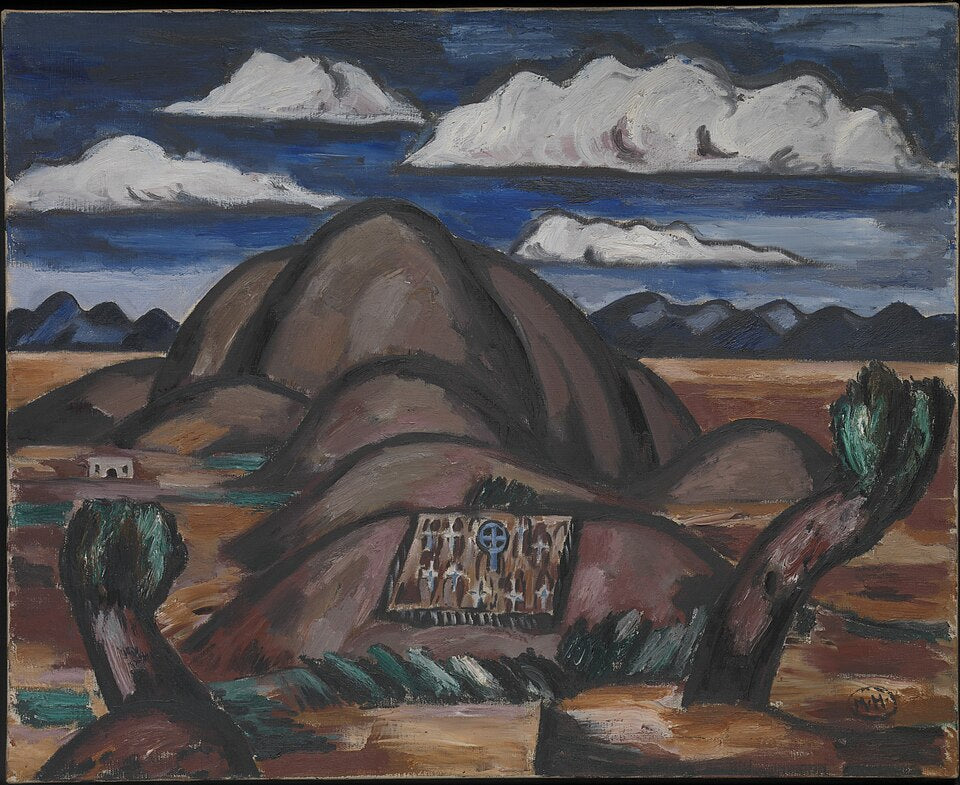 Marsden Hartley Cemetery, New Mexico - Canvas Print