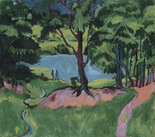 Ernst Ludwig Kirchner Bohemian Forest Lake - Canvas Print