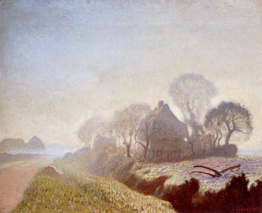 George Clausen Morning in November - Canvas Print