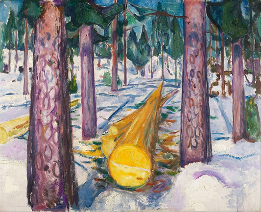 Edvard Munch The Yellow Log - Canvas Print