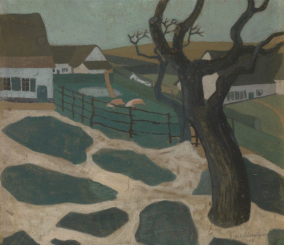 Gustave Van de Woestijne Sunday Afternoon in Autumn - Canvas Print