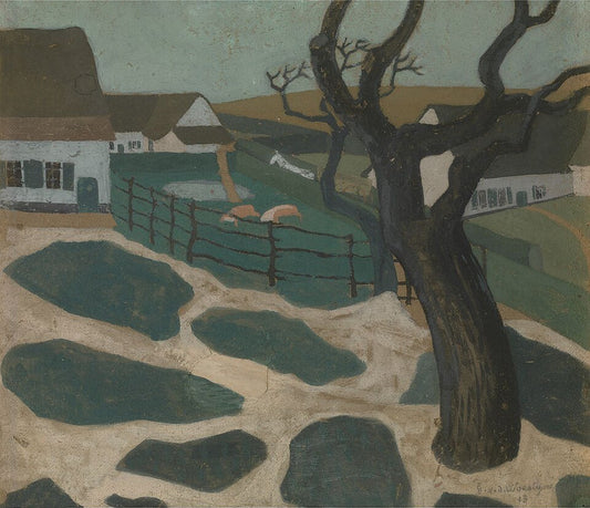Gustave Van de Woestijne Sunday Afternoon in Autumn - Canvas Print