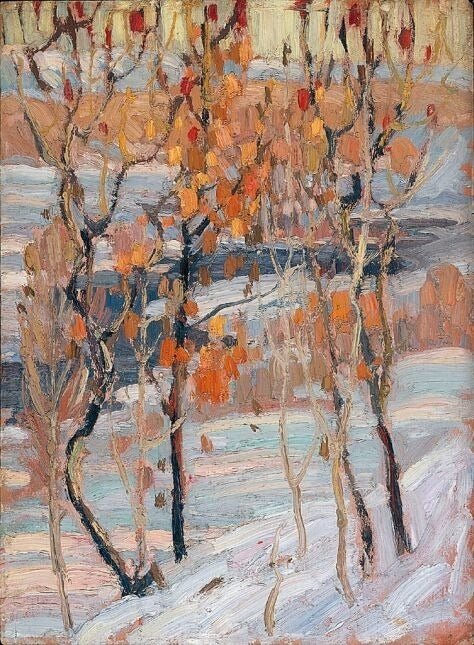 Franklin Carmichael Study for Sumacs - Canvas Print