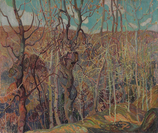 Franklin Carmichael Silvery Tangle - Canvas Print