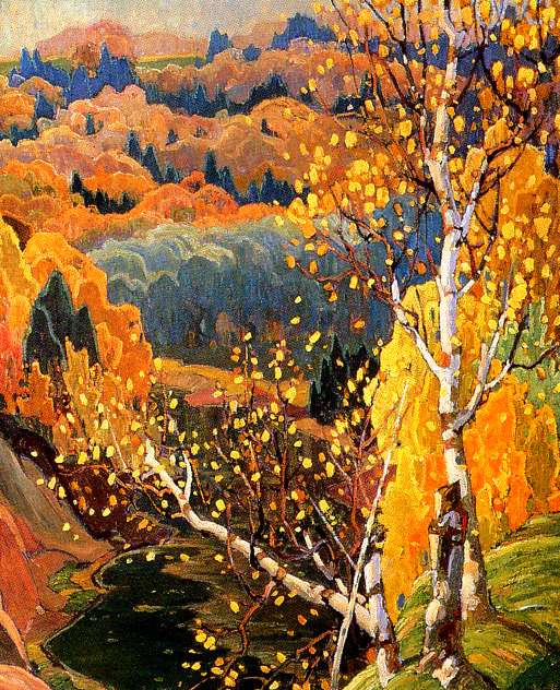 Franklin Carmichael October Gold - Canvas Print