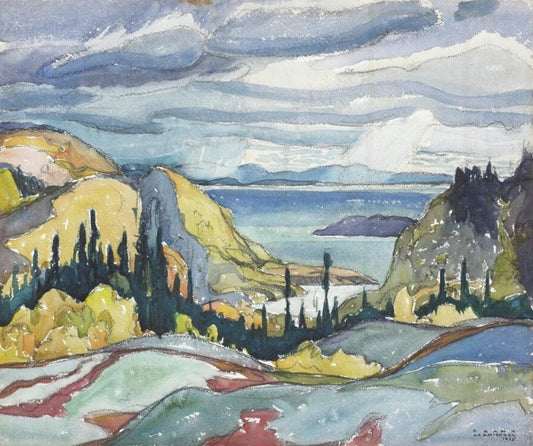 Franklin Carmichael Untitled - Pines, Lake Superior - Canvas Print