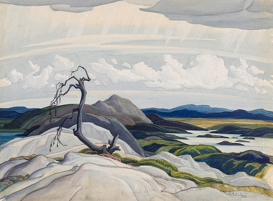 Franklin Carmichael The Whitefish Hills - Canvas Print