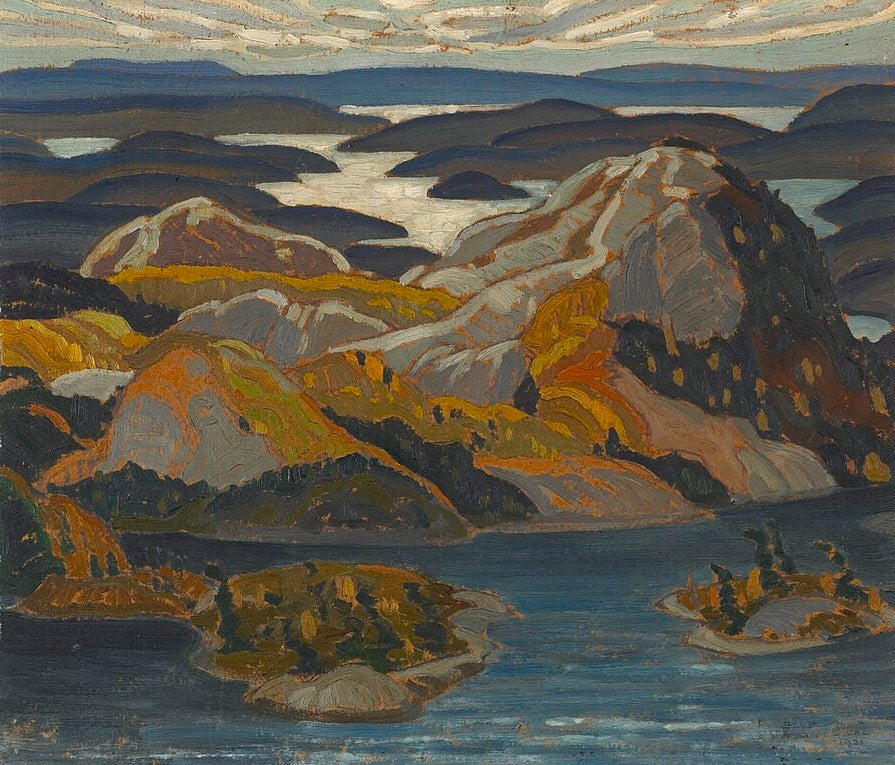 Franklin Carmichael Grace Lake - Canvas Print