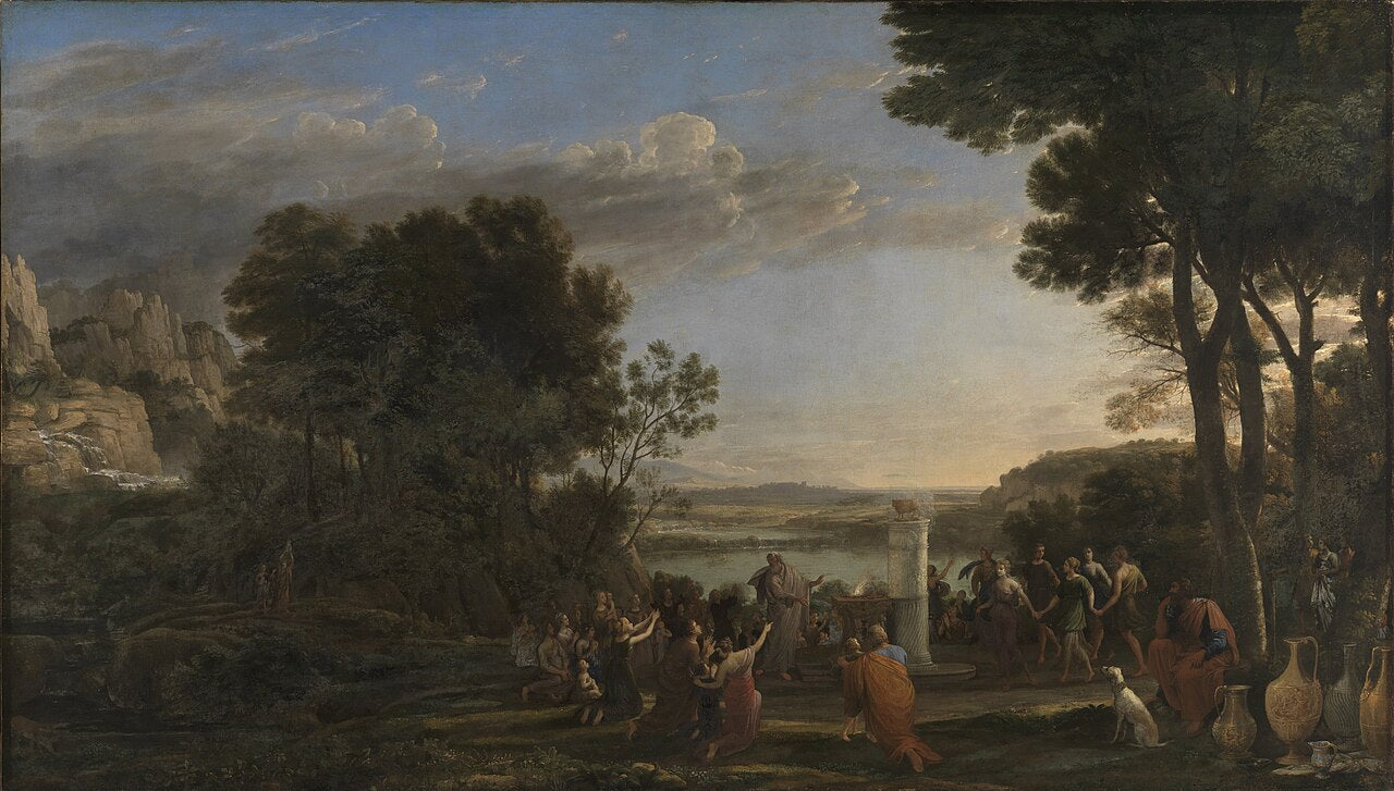 Claude Lorrain Worship of the Golden Calf - Canvas Print