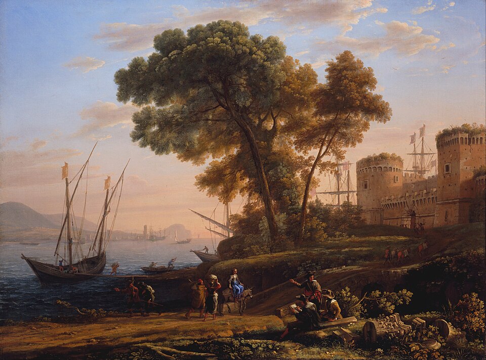 Claude Lorrain An Artist Studying from Nature - Canvas Print