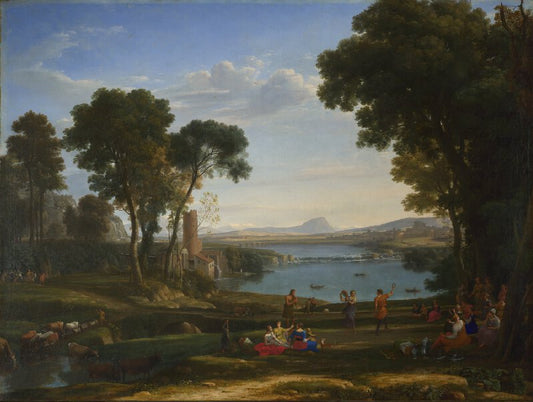 Claude Lorrain The Marriage of Isaac and Rebecca - Canvas Print