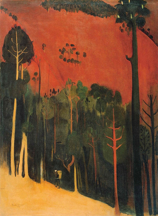 Amrita Sher-Gil Hill Side - Canvas Print