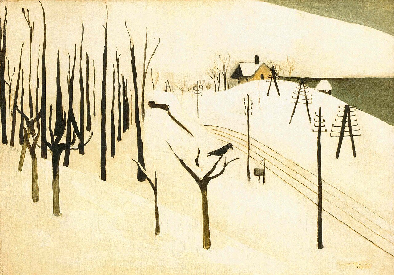 Amrita Sher-Gil Winter - Canvas Print