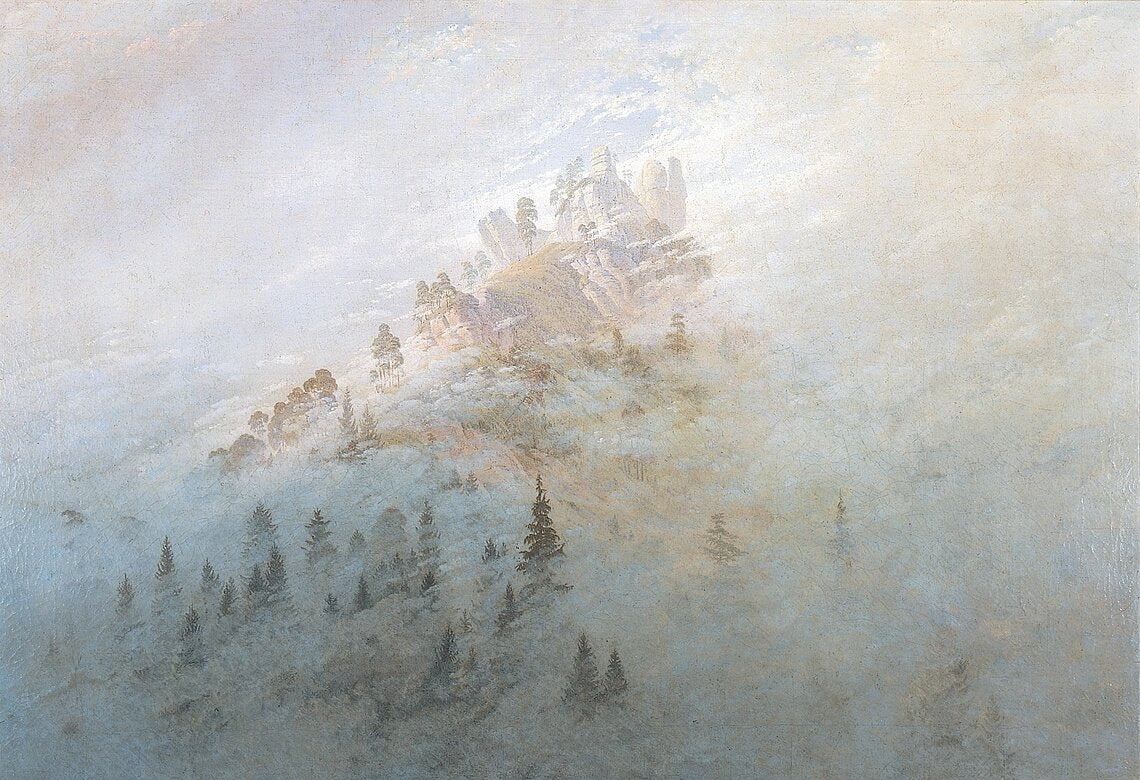 Caspar David Friedrich Morning Mist in the Mountains - Canvas Print