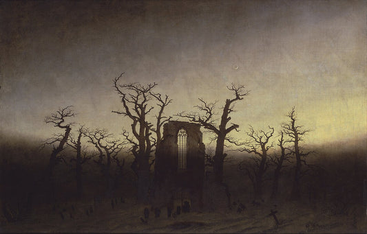 Caspar David Friedrich The Abbey in the Oakwood - Canvas Print
