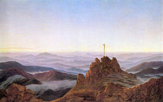Caspar David Friedrich Morning on the Riesengebirge - Canvas Print