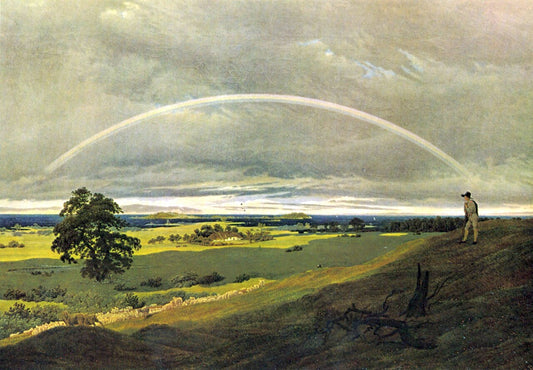 Caspar David Friedrich Landscape with Rainbow - Canvas Print