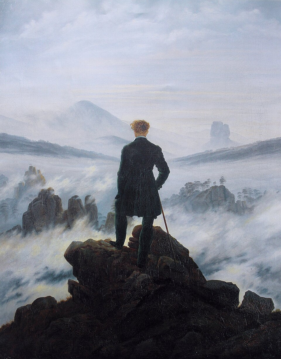 Caspar David Friedrich Wanderer above the Sea of Fog - Canvas Print