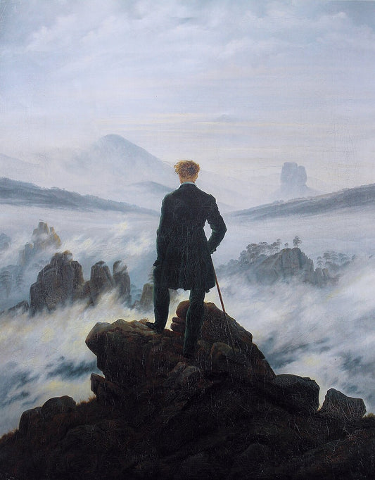 Caspar David Friedrich Wanderer above the Sea of Fog - Canvas Print