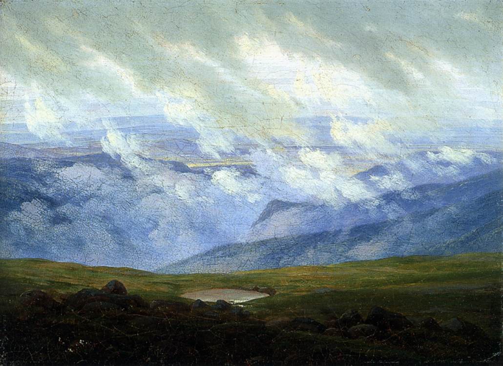 Caspar David Friedrich Drifting Clouds - Canvas Print