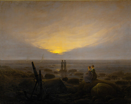 Caspar David Friedrich Moonrise by the Sea - Canvas Print