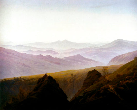 Caspar David Friedrich Morning in the Mountains - Canvas Print