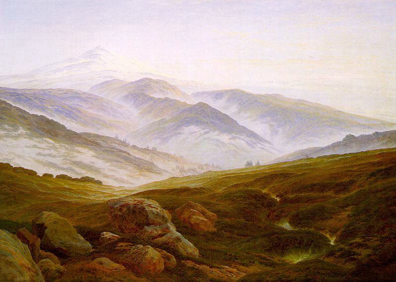 Caspar David Friedrich Memories of the Giant Mountains - Canvas Print