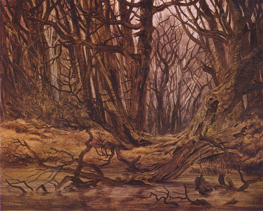 Caspar David Friedrich Forest in Late Autumn - Canvas Print