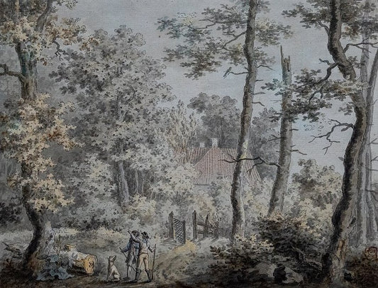 Caspar David Friedrich Country House in a Broadleaf Forest - Canvas Print