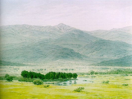 Caspar David Friedrich Landscape in the Giant Mountains - Canvas Print